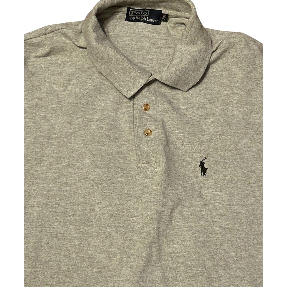 Polo Ralph Lauren Sport Shirt Men's 3XL Gray Short Sleeve Polo Casual